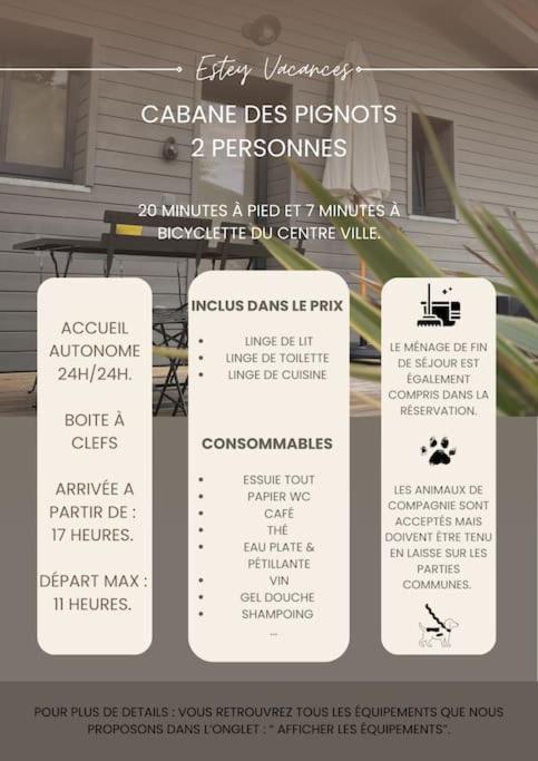 Les Cabanes De L'Airial Pignots Andernos-les-Bains Extérieur photo